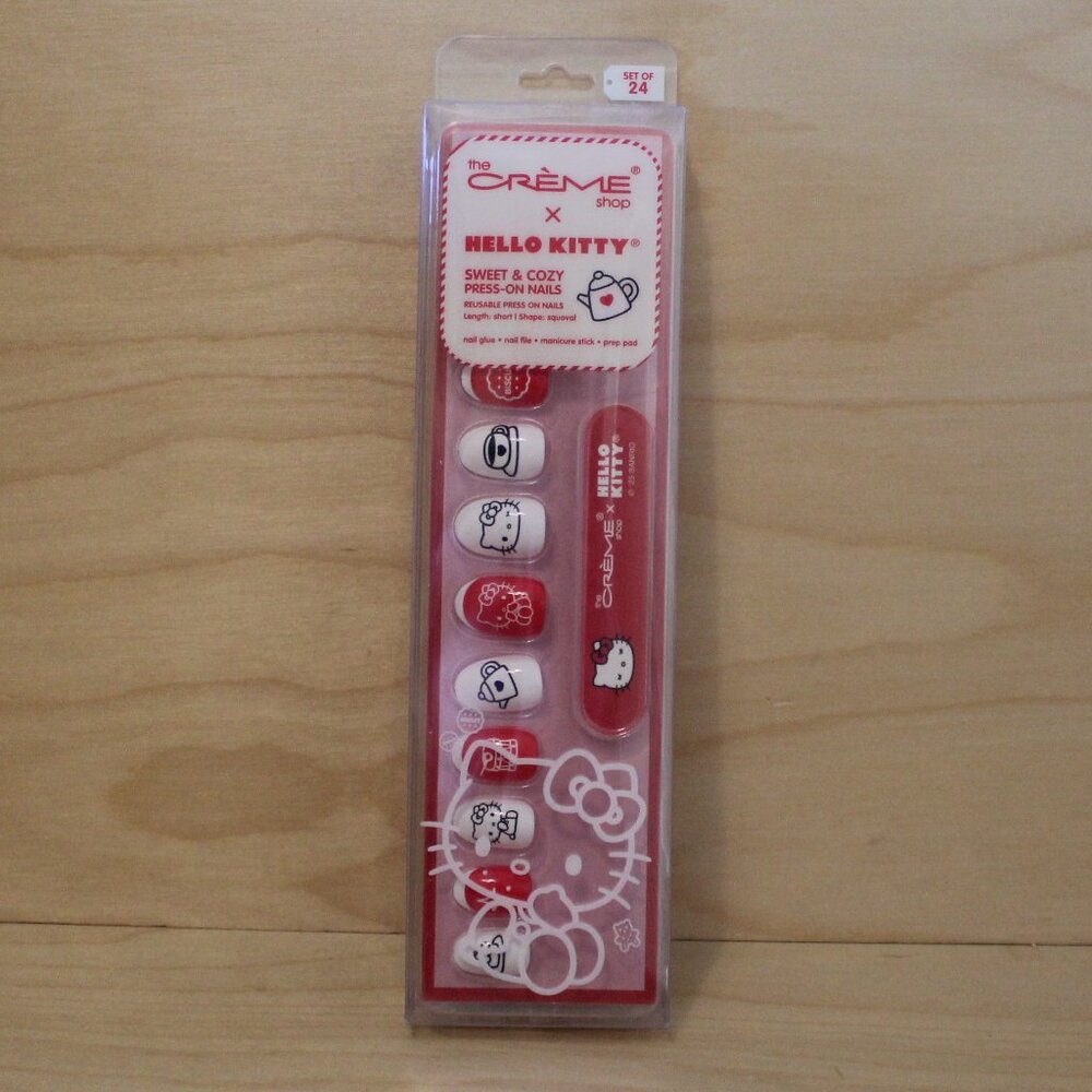 the Crème Shop x Hello Kitty Sweet & Cozy Press-On Nails